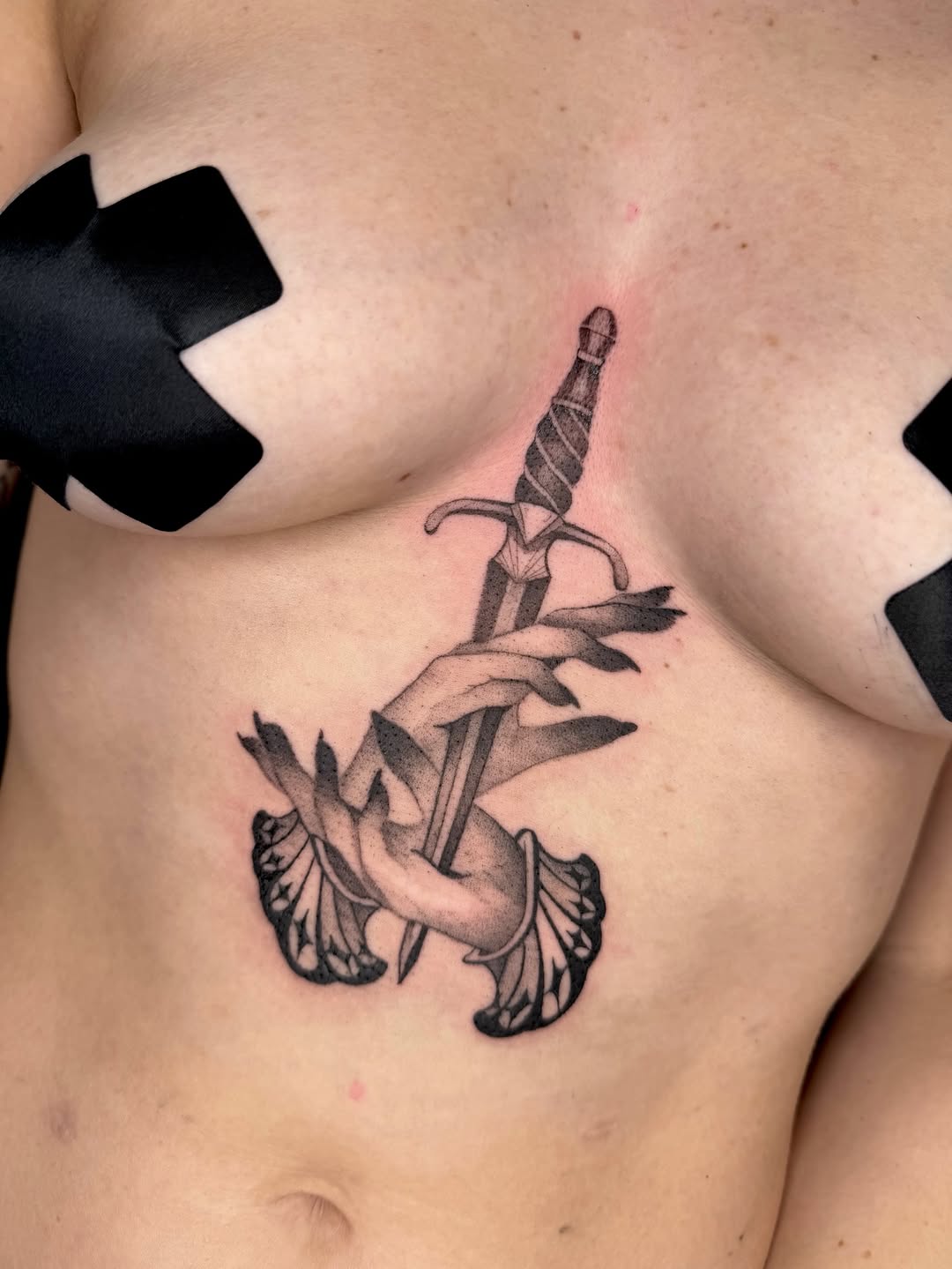 Tattoo by @code_red_ink — black_and_grey