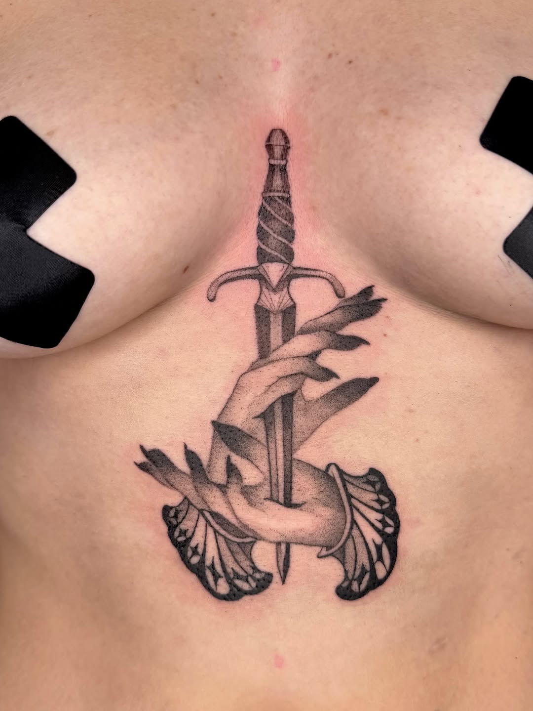 Tattoo by @code_red_ink — black_and_grey