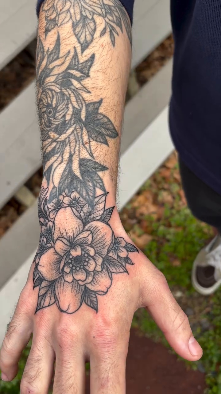 Tattoo by @rosemarie_tattoo β black_and_grey