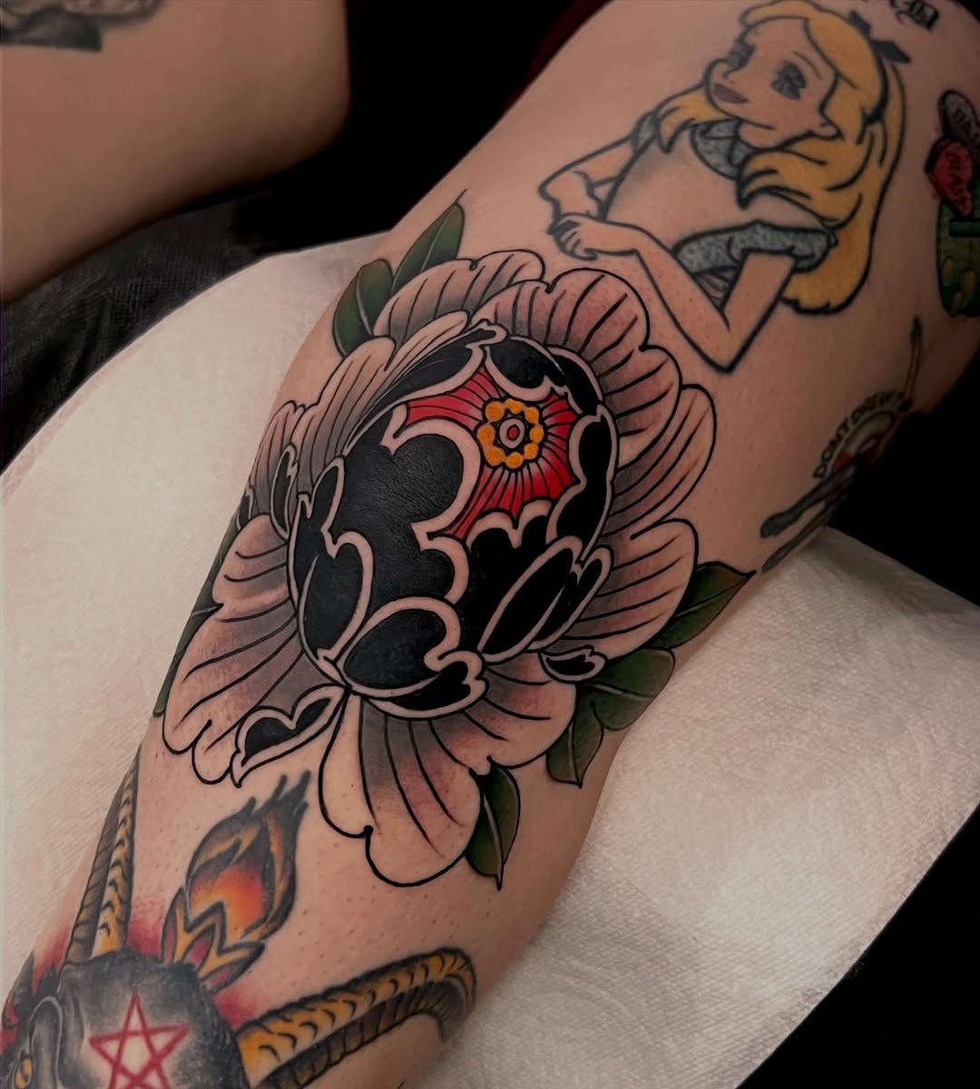 Tattoo by @liajeppesentattoos โ japanese_irezumi, american_traditional
