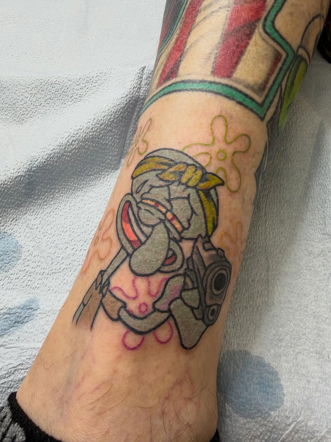 Tattoo by @kumathetattooer — new_school, anime
