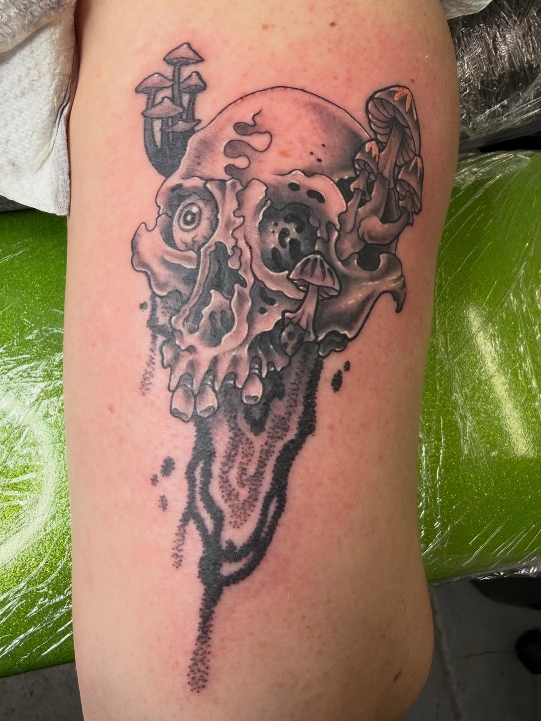 Tattoo by @kumathetattooer — black_and_grey, realism