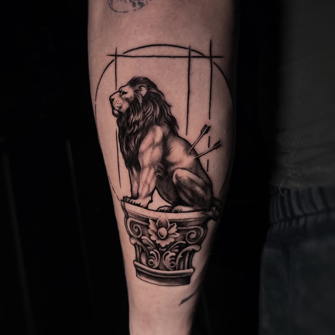 Tattoo by @hawkstattoo_ โ realism, black_and_grey