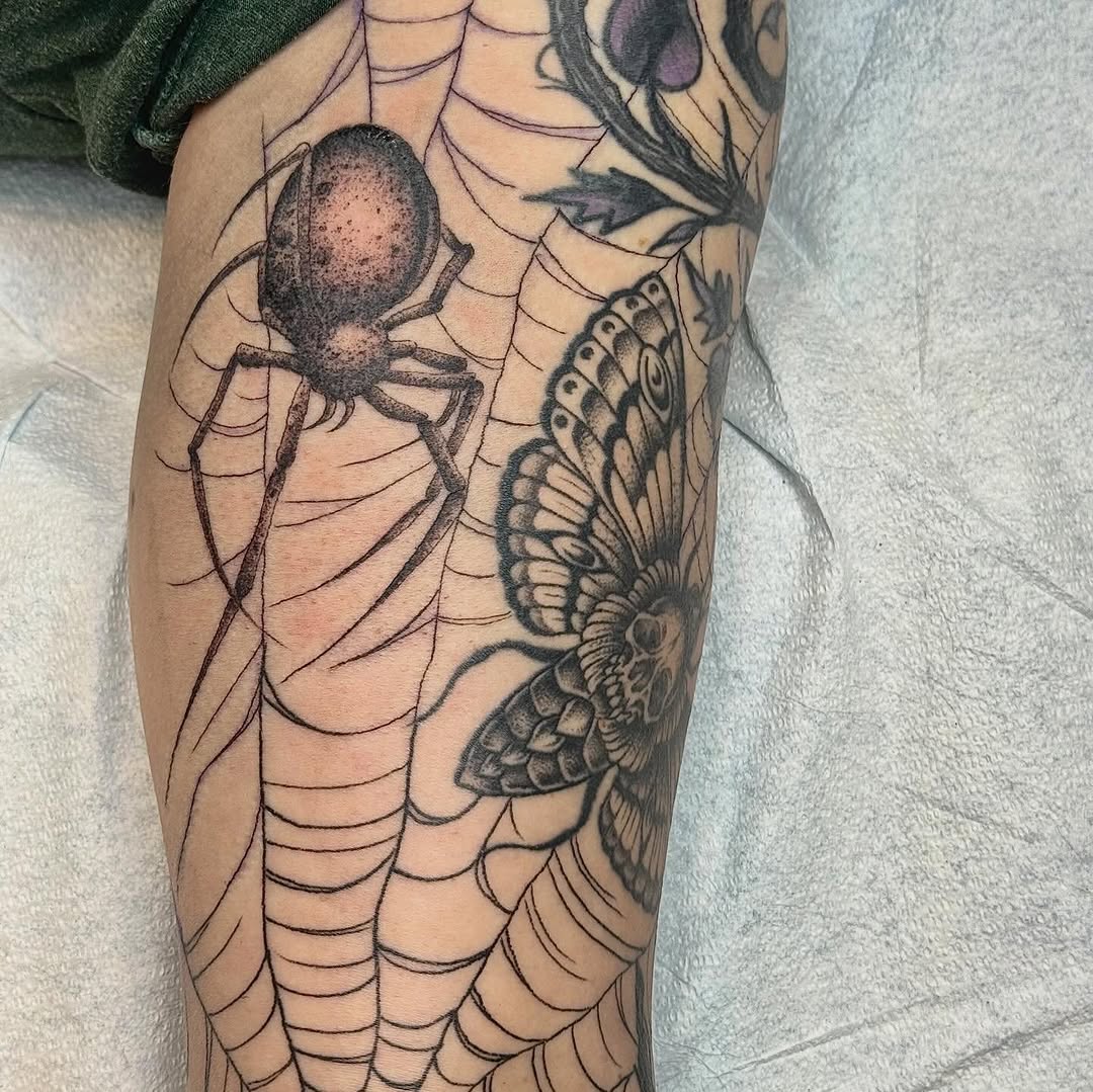 Tattoo by @rev.claytattooer — black_and_grey, realism