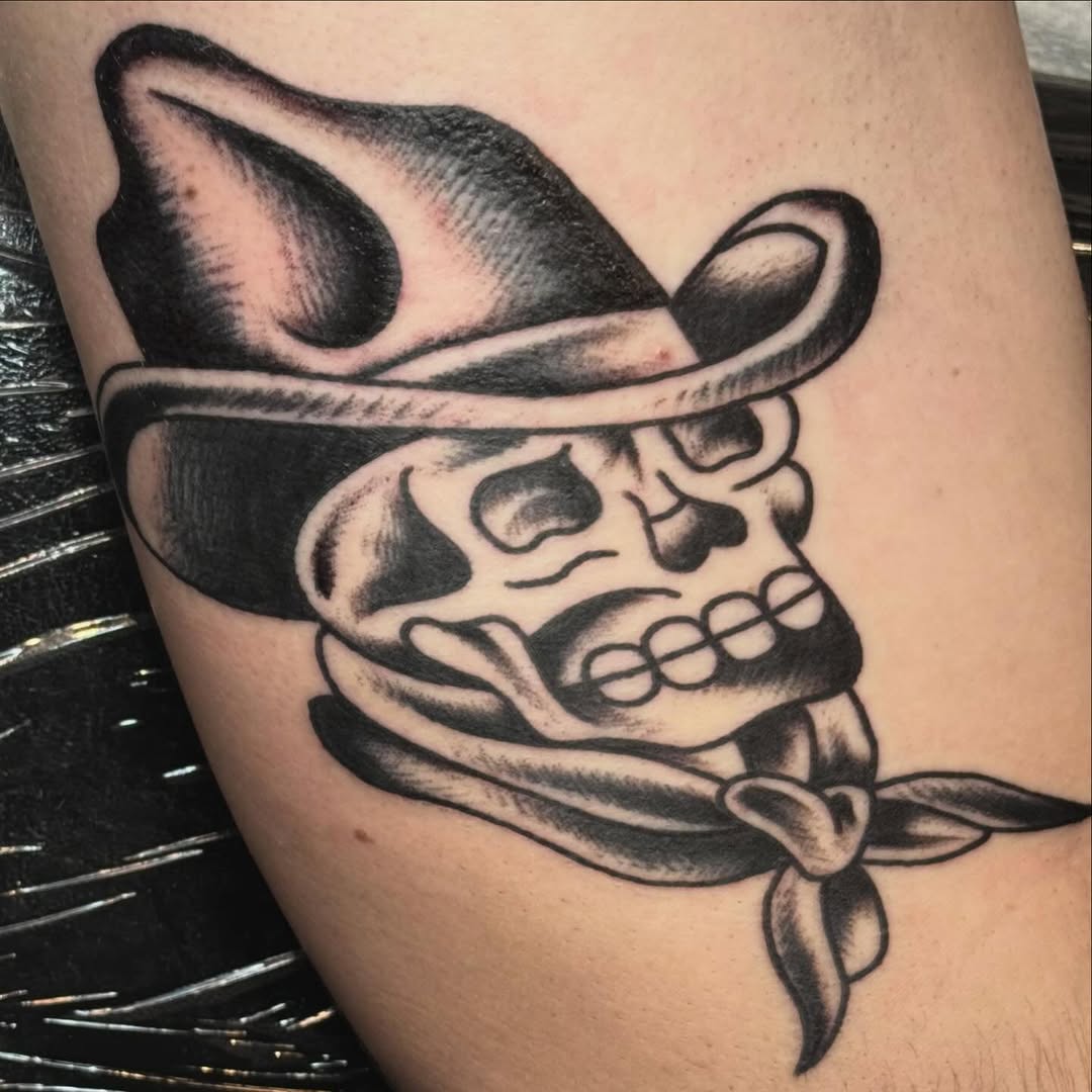 Tattoo by @rev.claytattooer — american_traditional, black_and_grey