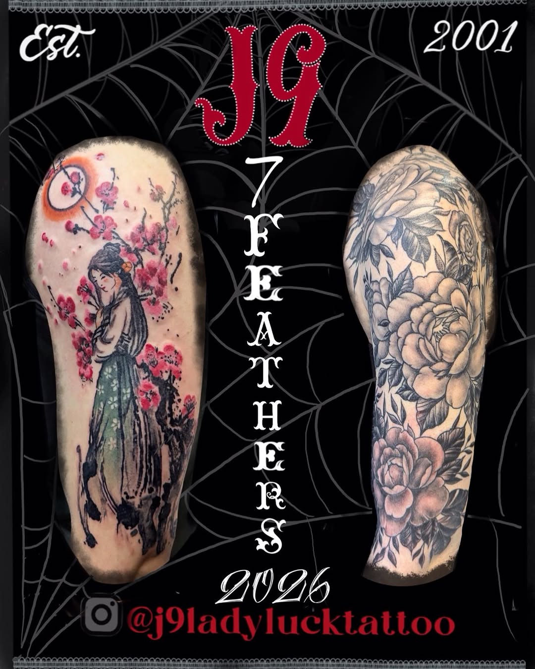 Tattoo by @j9ladylucktattoo — japanese_irezumi, black_and_grey