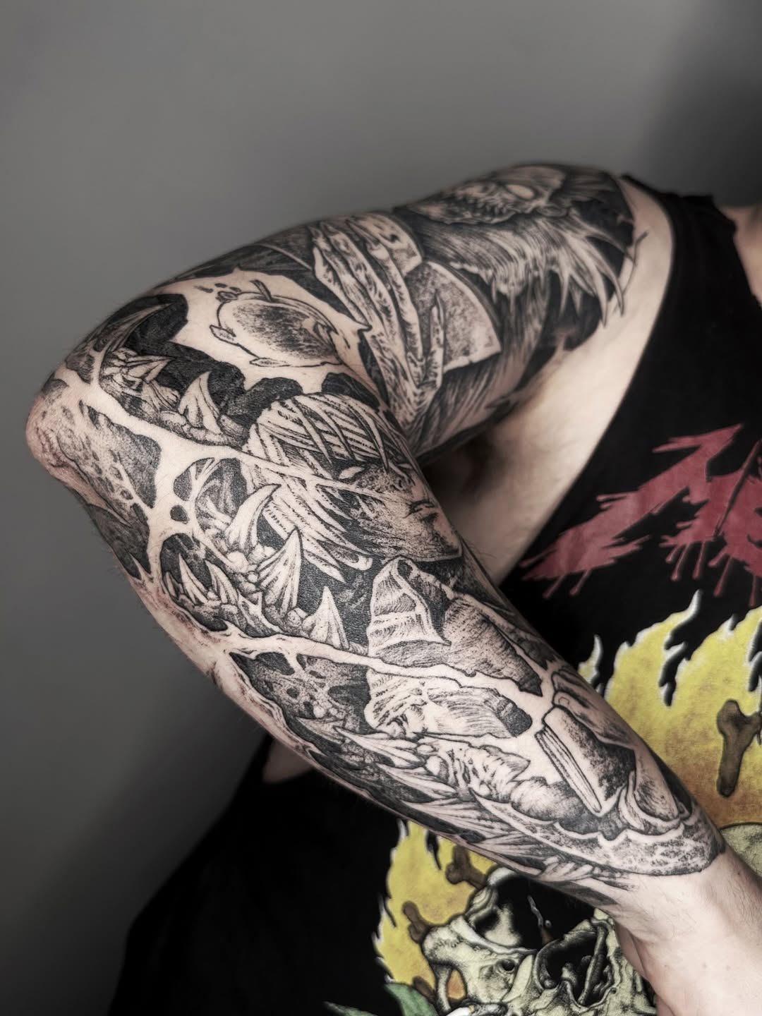 Tattoo by @panyvinoo โ black_and_grey, realism