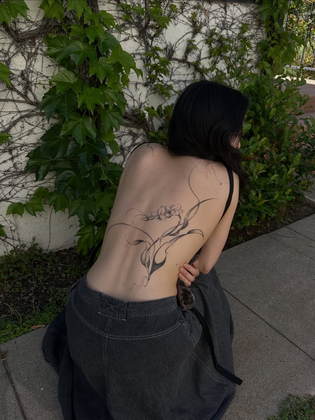 Tattoo by @maid.of.flowers — fine_line, black_and_grey