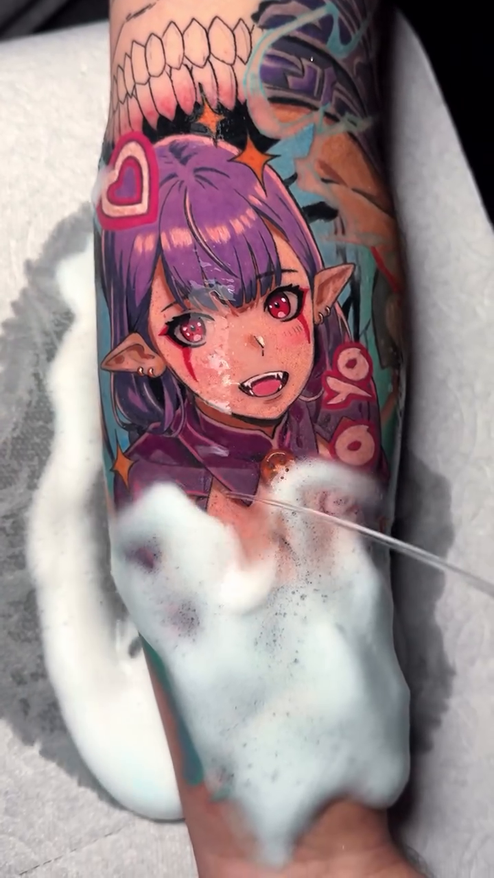 Tattoo by @chrisptats — anime