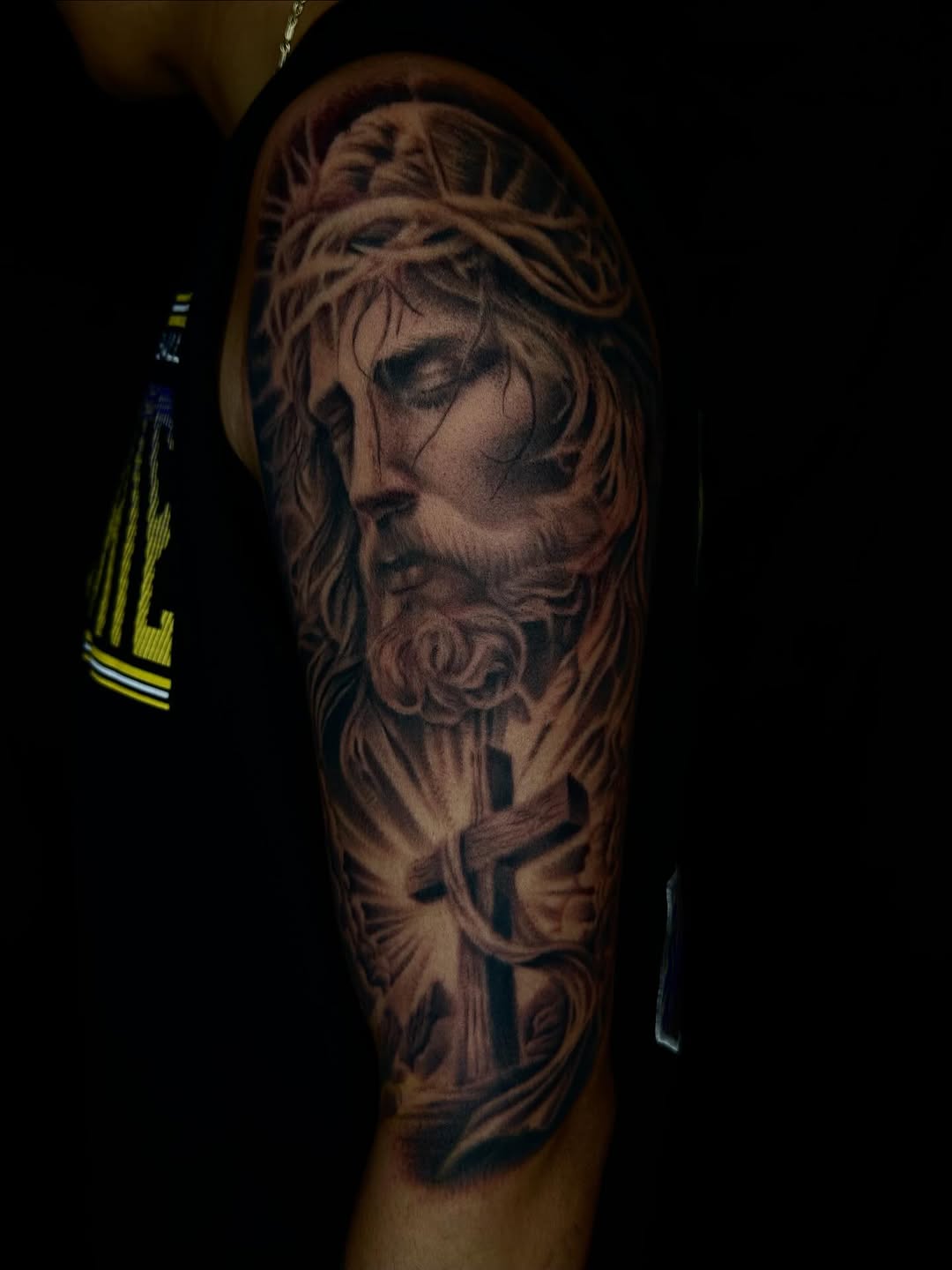 Tattoo by @forbidden_skin_designs β realism, black_and_grey
