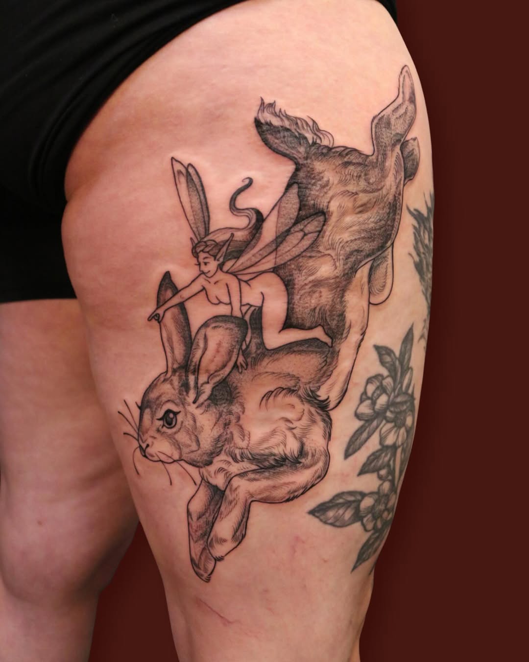 Tattoo by @summerbee_tattoo — realism, black_and_grey