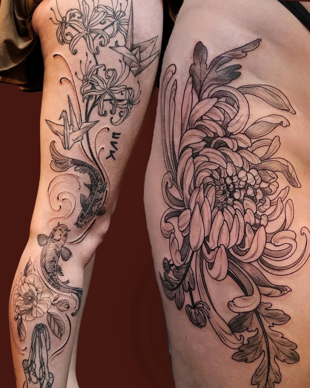 Tattoo by @summerbee_tattoo — japanese_irezumi, black_and_grey