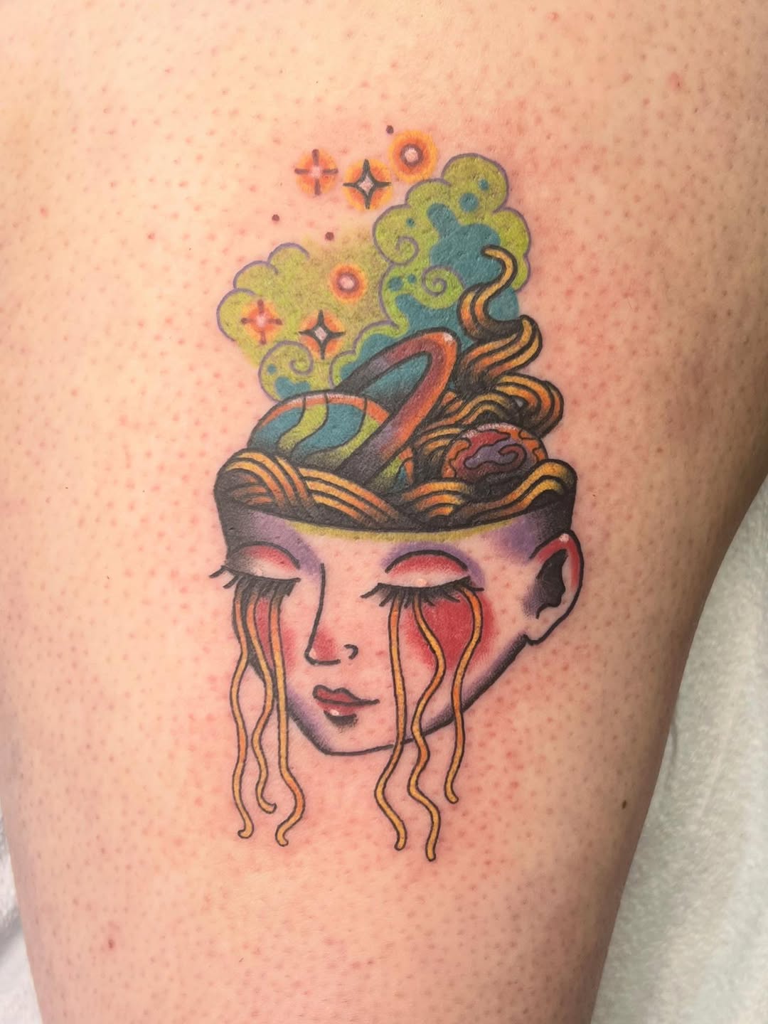Tattoo by @syd.tattoos — new_school, surrealism
