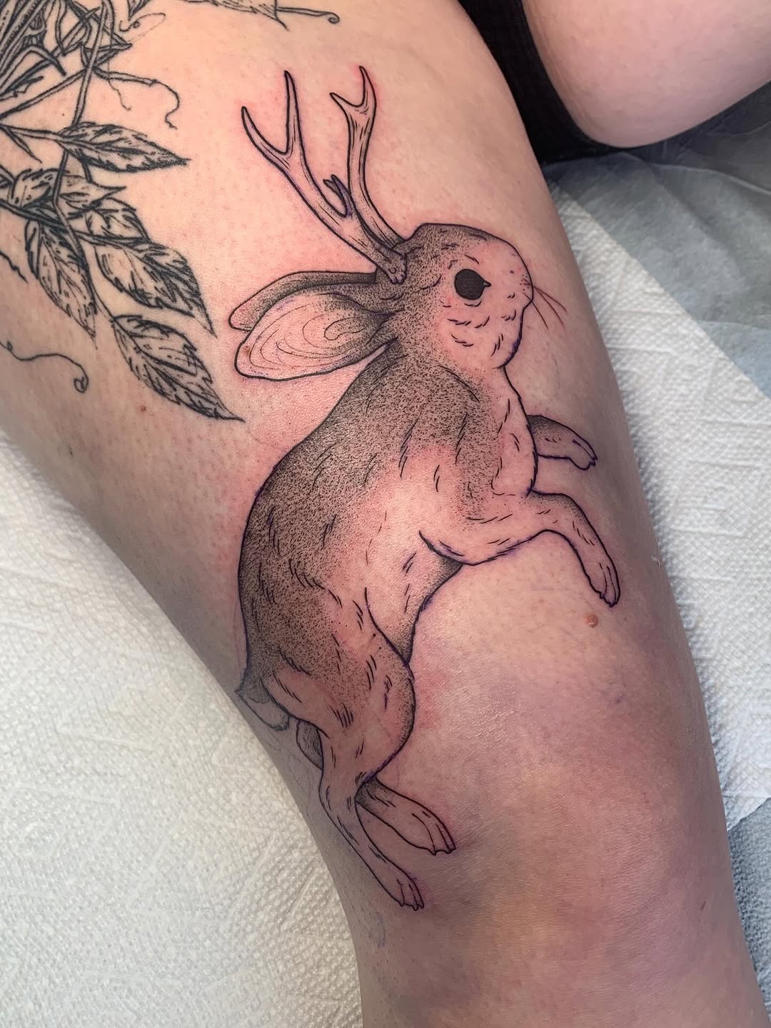 Tattoo by @torielyceart — black_and_grey