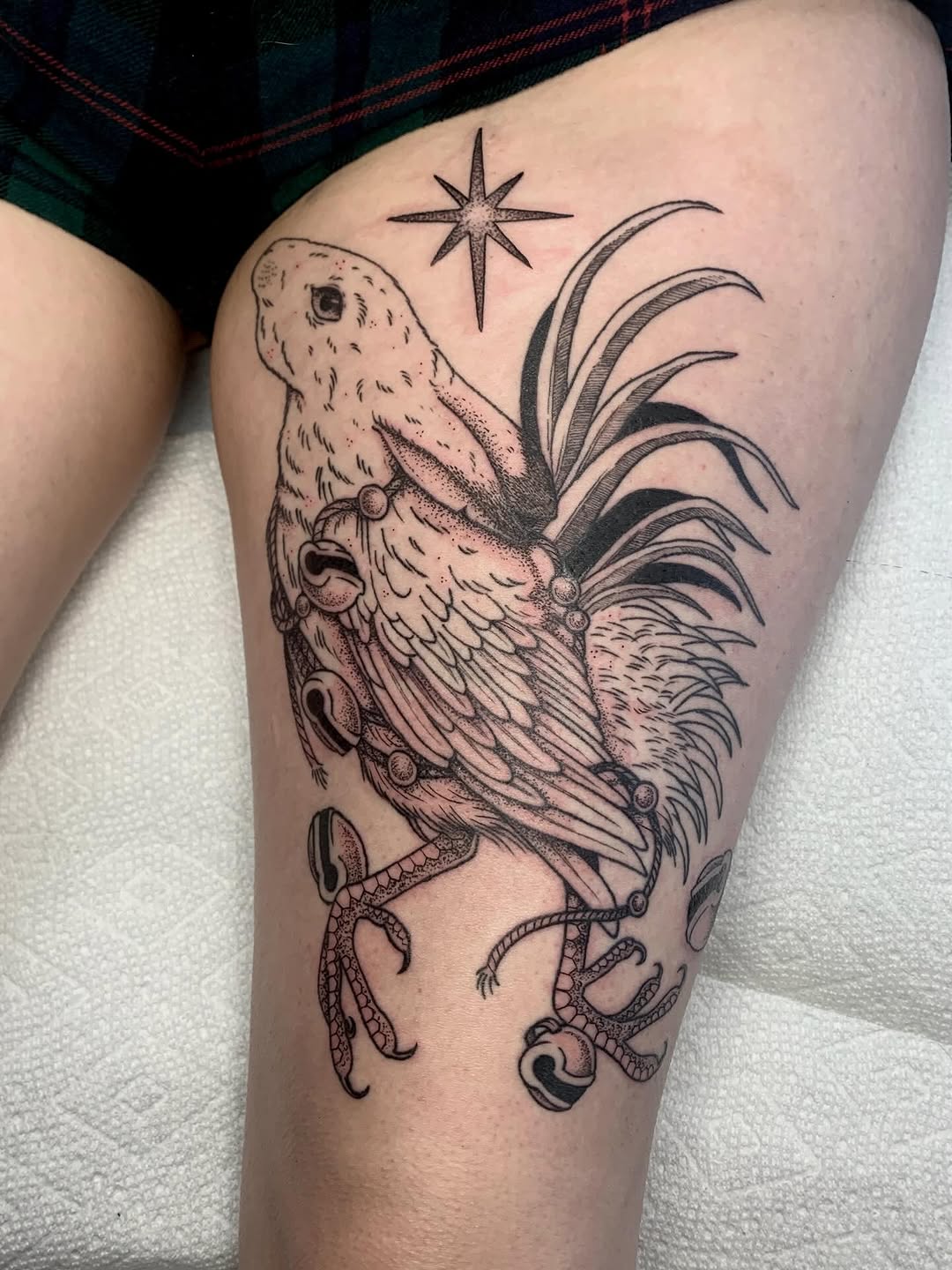 Tattoo by @torielyceart — black_and_grey