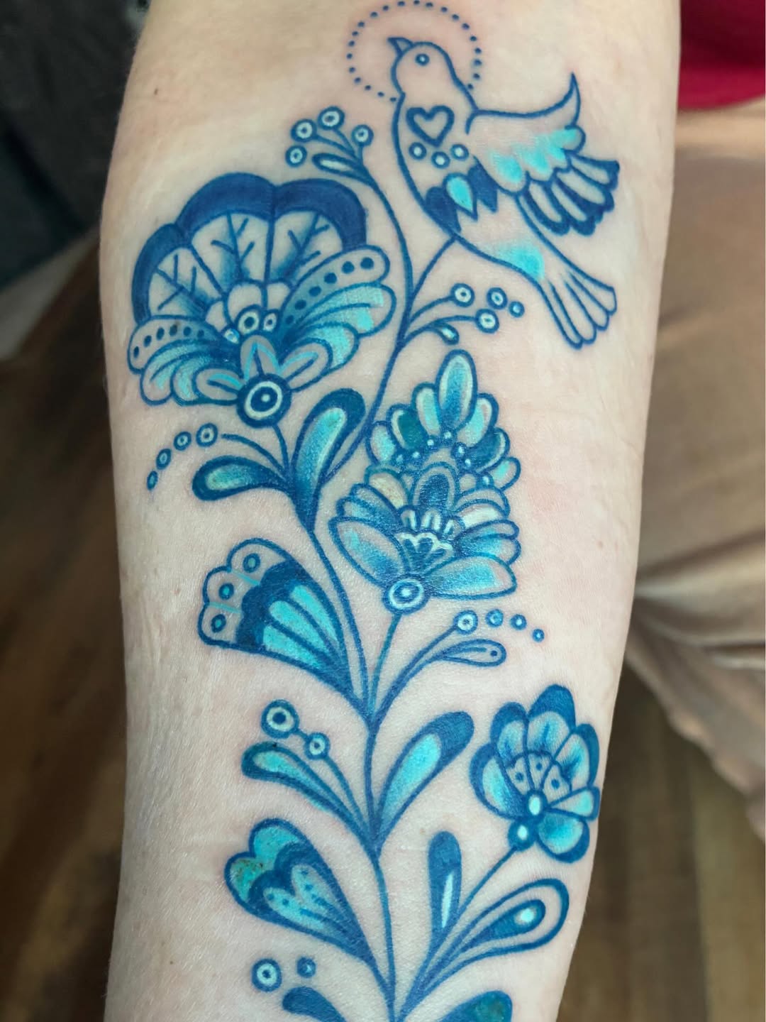 Tattoo by @jared.shugart.tattoos — illustrative, watercolor