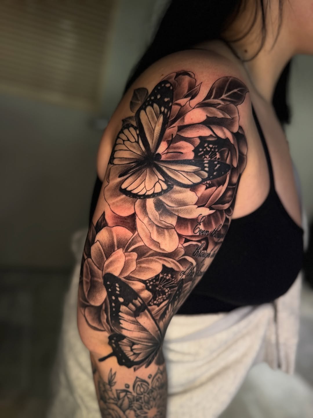 Tattoo by @cofaxtattoos — realism, black_and_grey