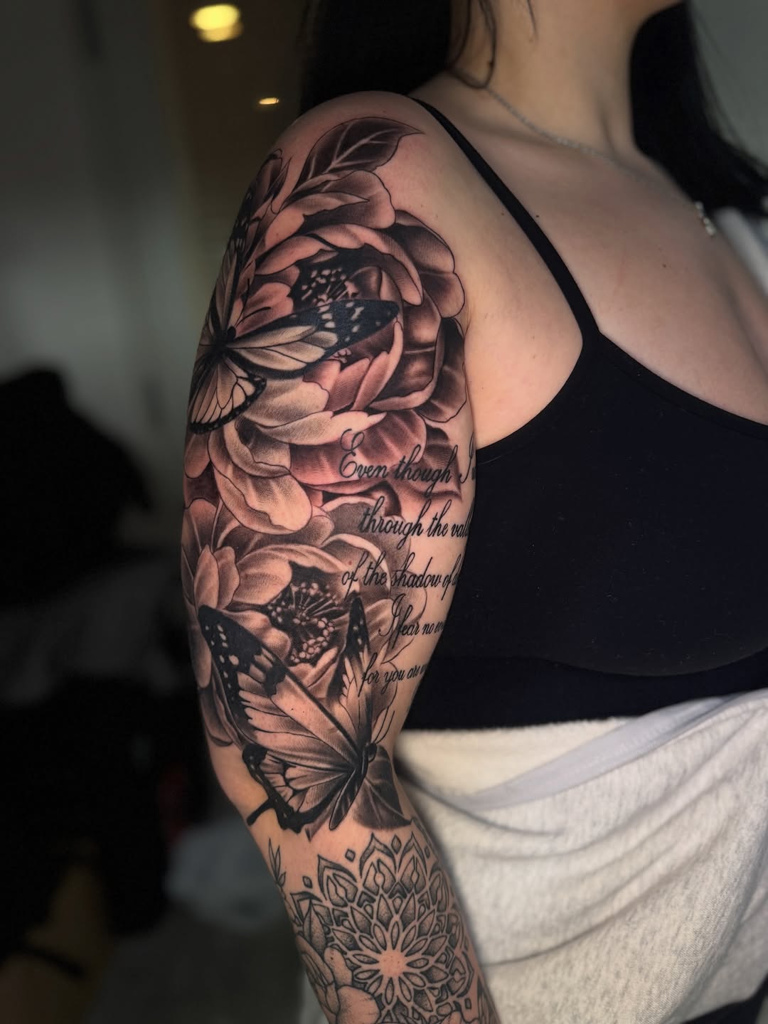 Tattoo by @cofaxtattoos — realism, black_and_grey