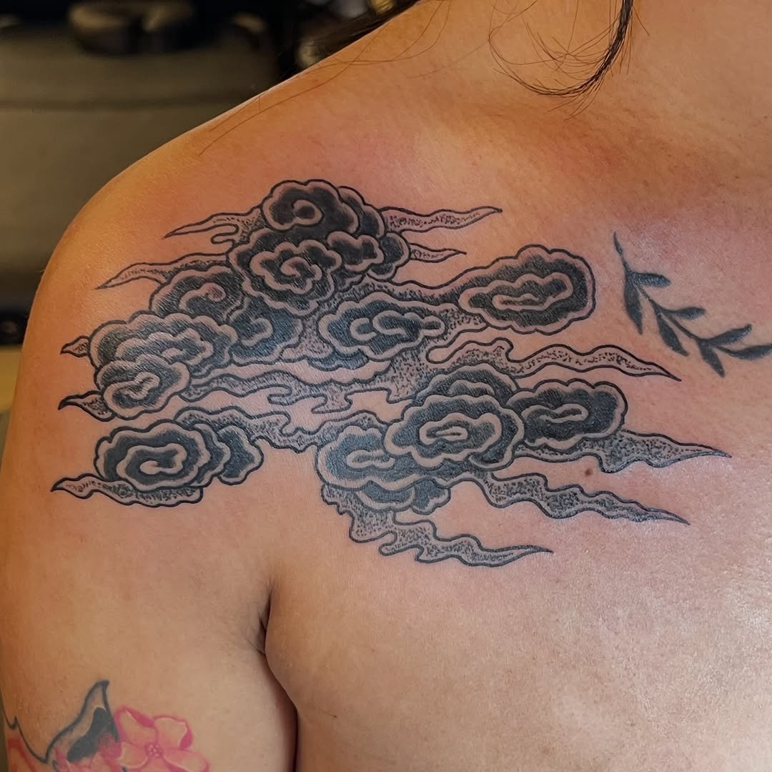 Tattoo by @corylarge — japanese_irezumi, black_and_grey