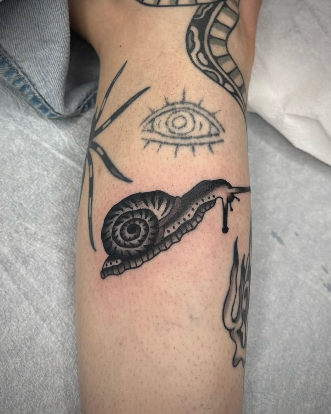 Tattoo by @notkalliberrytattoos — american_traditional, black_and_grey