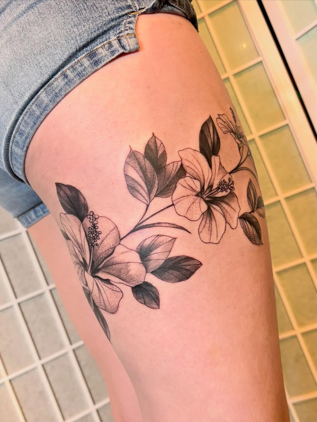 Tattoo by @leahleinani.tattoos — black_and_grey