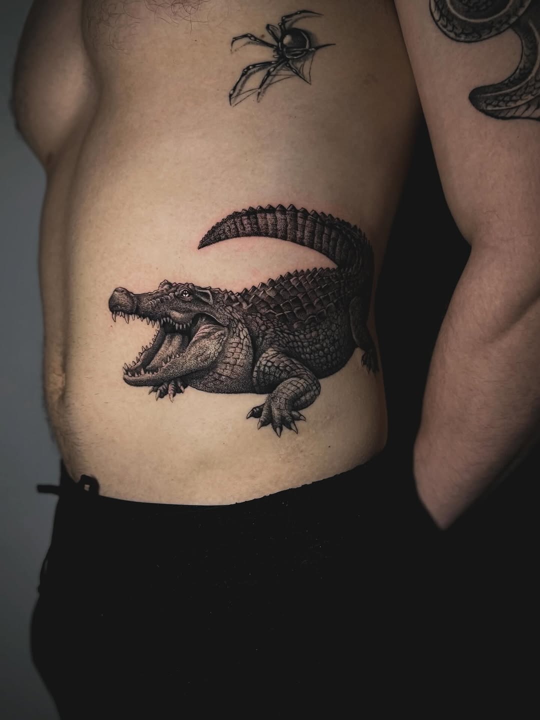Tattoo by @owens_tattoos — realism, dotwork