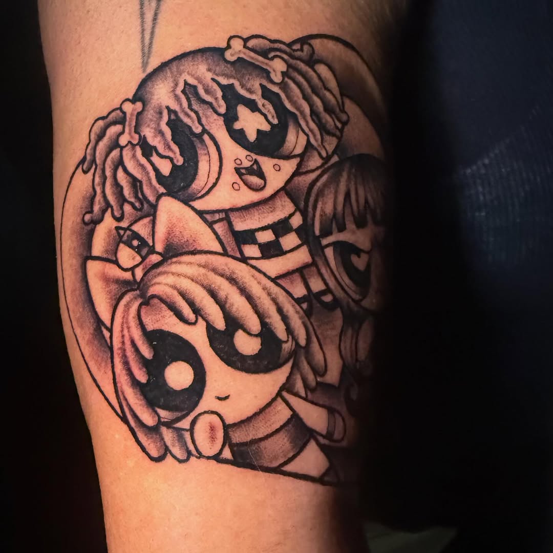 Tattoo by @d3athlore — new_school, anime