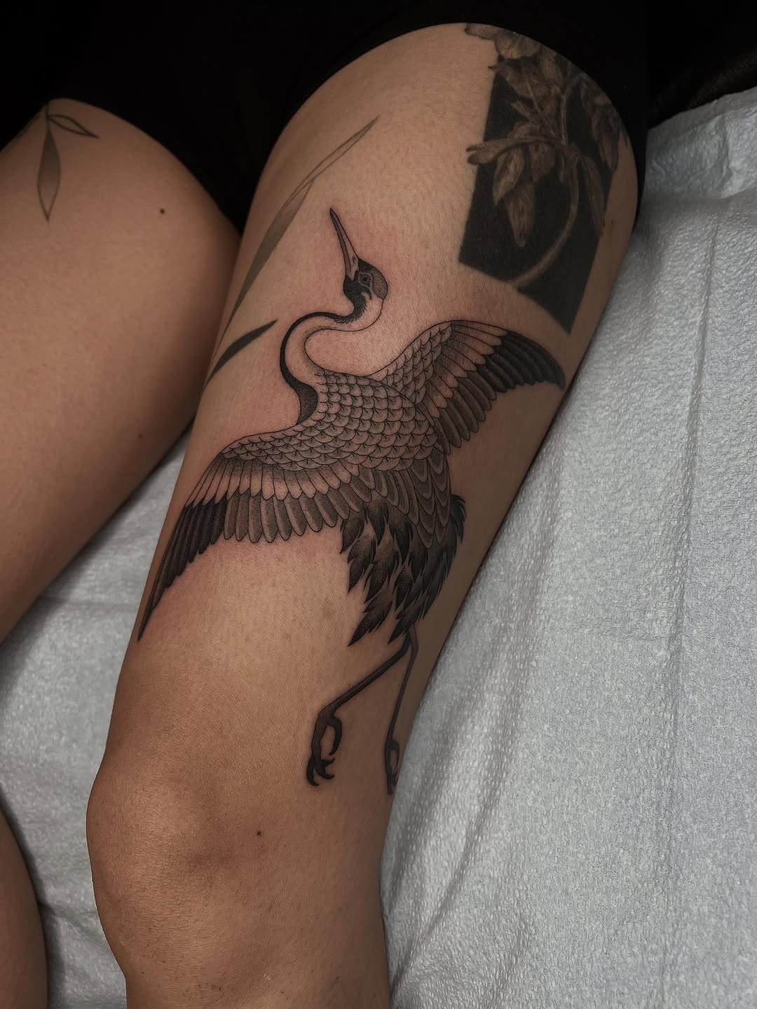 Tattoo by @linahsiaotattoo — japanese_irezumi, black_and_grey