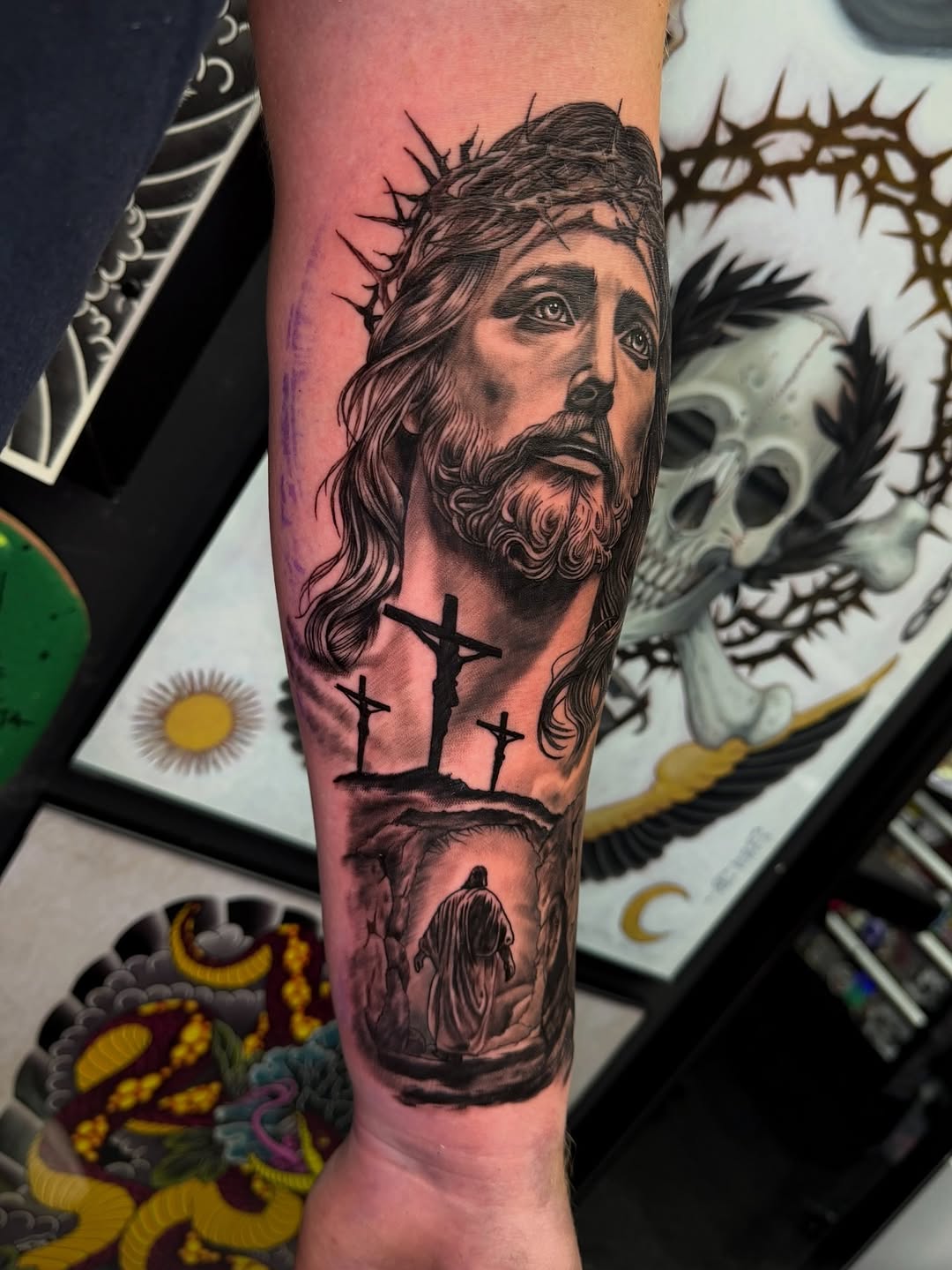 Tattoo by @jaws_the_artist β realism, black_and_grey