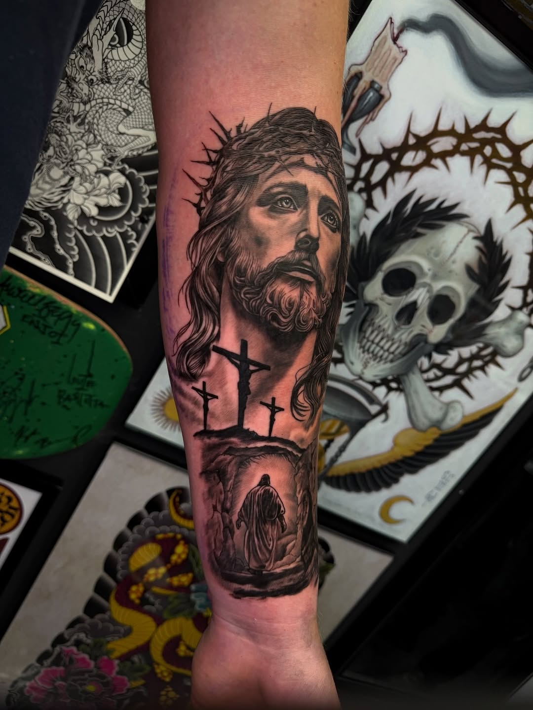 Tattoo by @jaws_the_artist β realism, black_and_grey