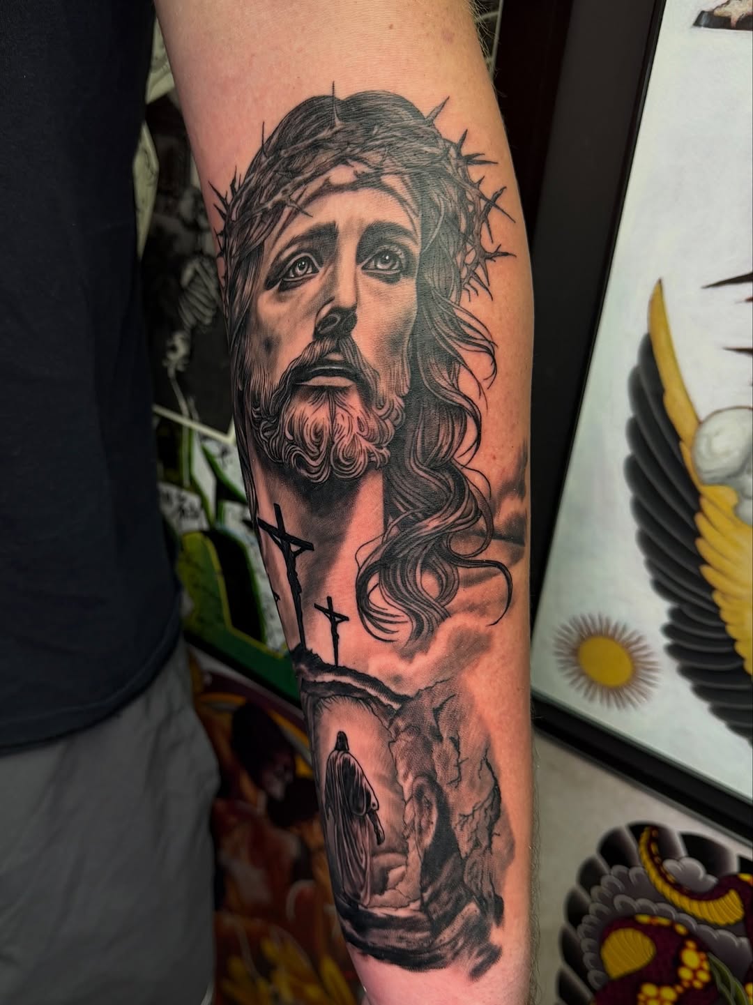 Tattoo by @jaws_the_artist β realism, black_and_grey