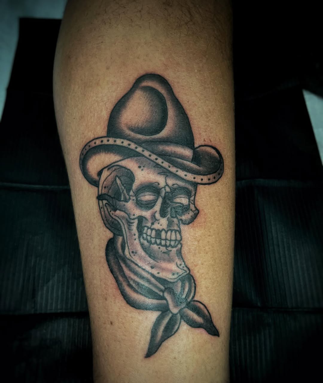Tattoo by @gilly_gonzo — black_and_grey, chicano