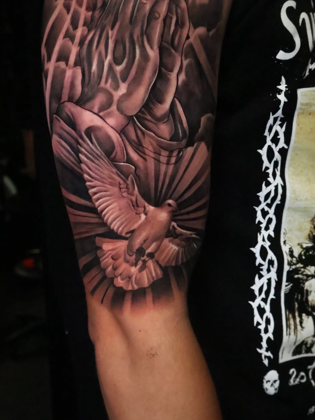Tattoo by @angels__tattoo — black_and_grey, realism