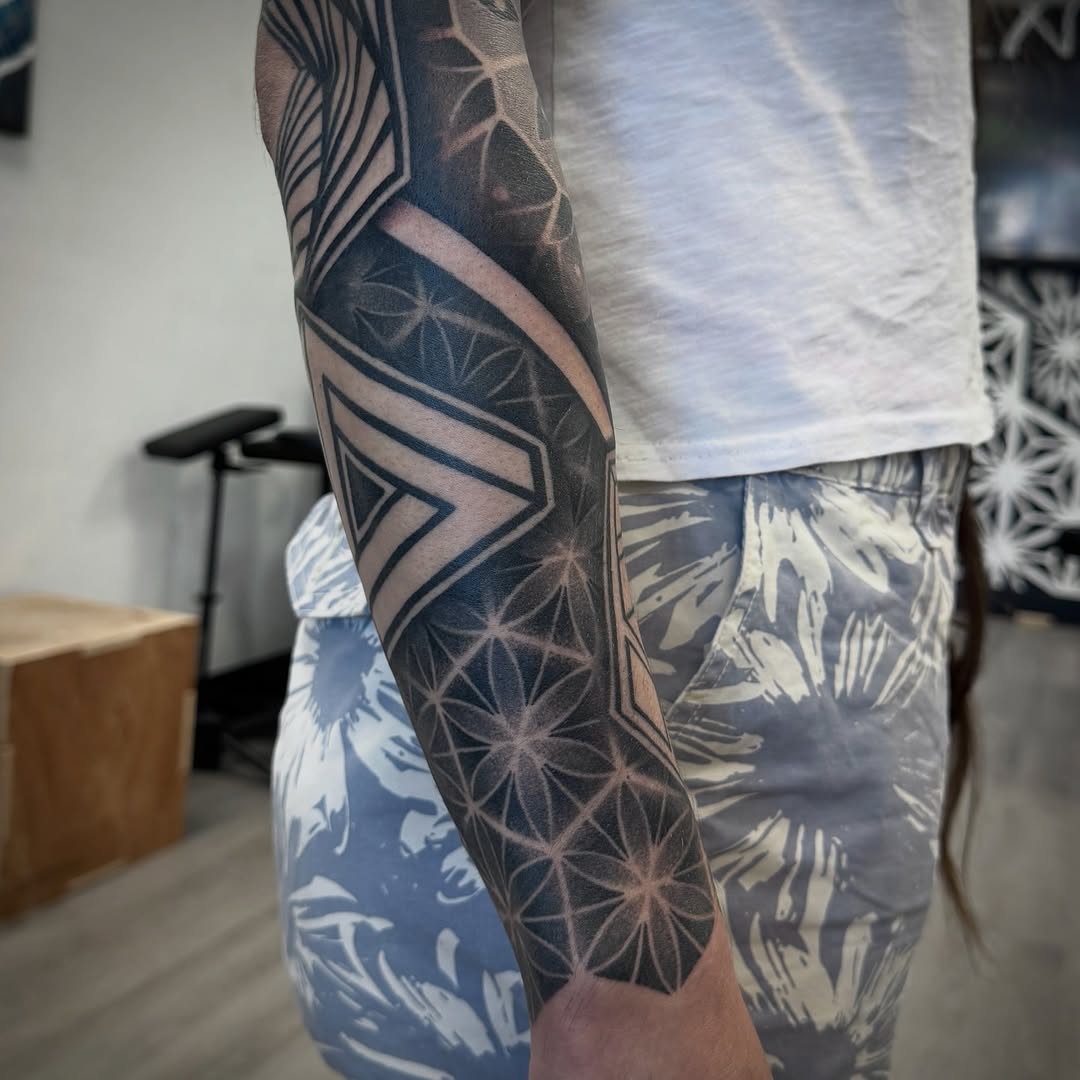 Tattoo by @jc_tats โ geometric, blackwork