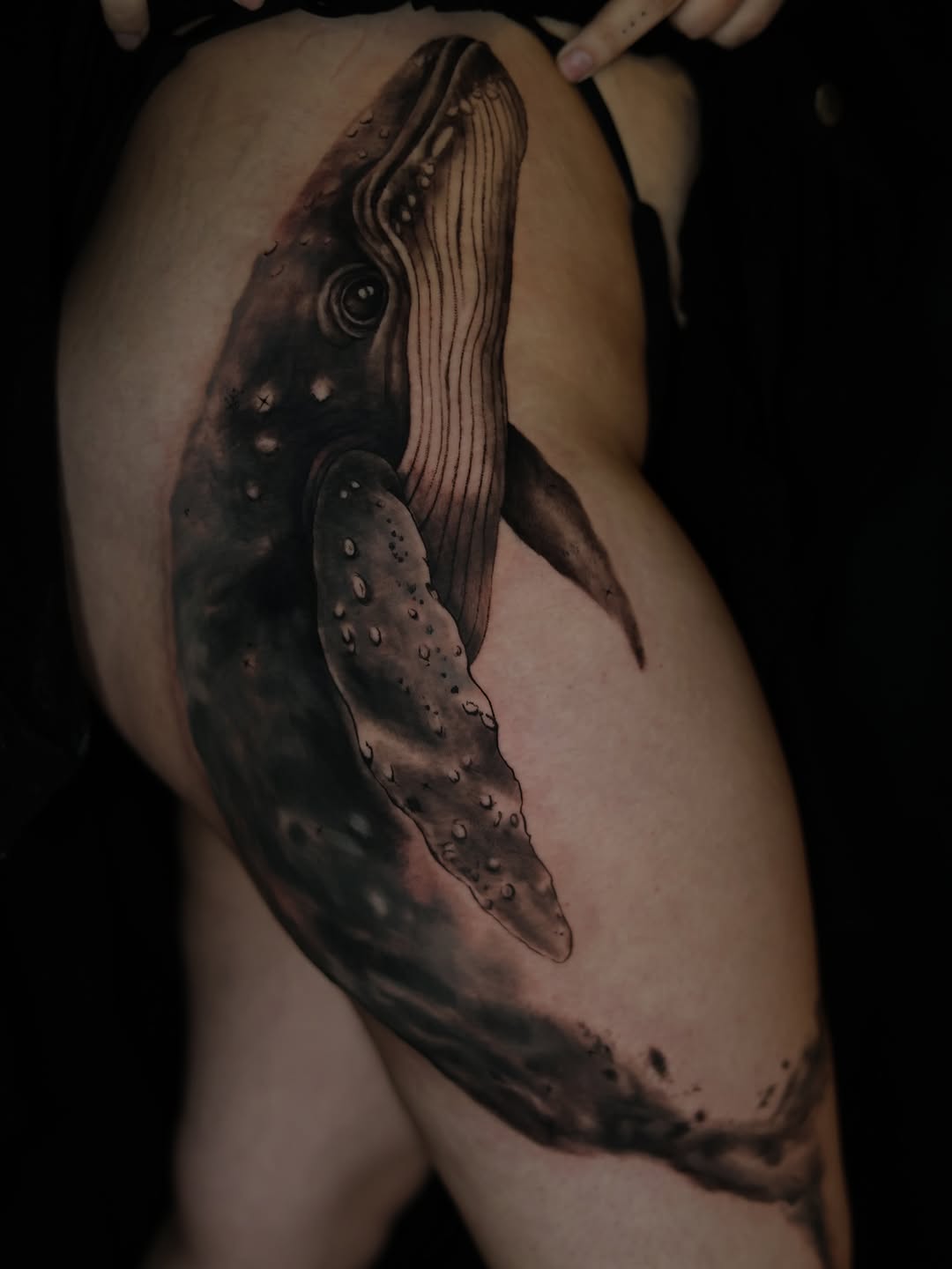 Tattoo by @storm_tattooart — realism, black_and_grey