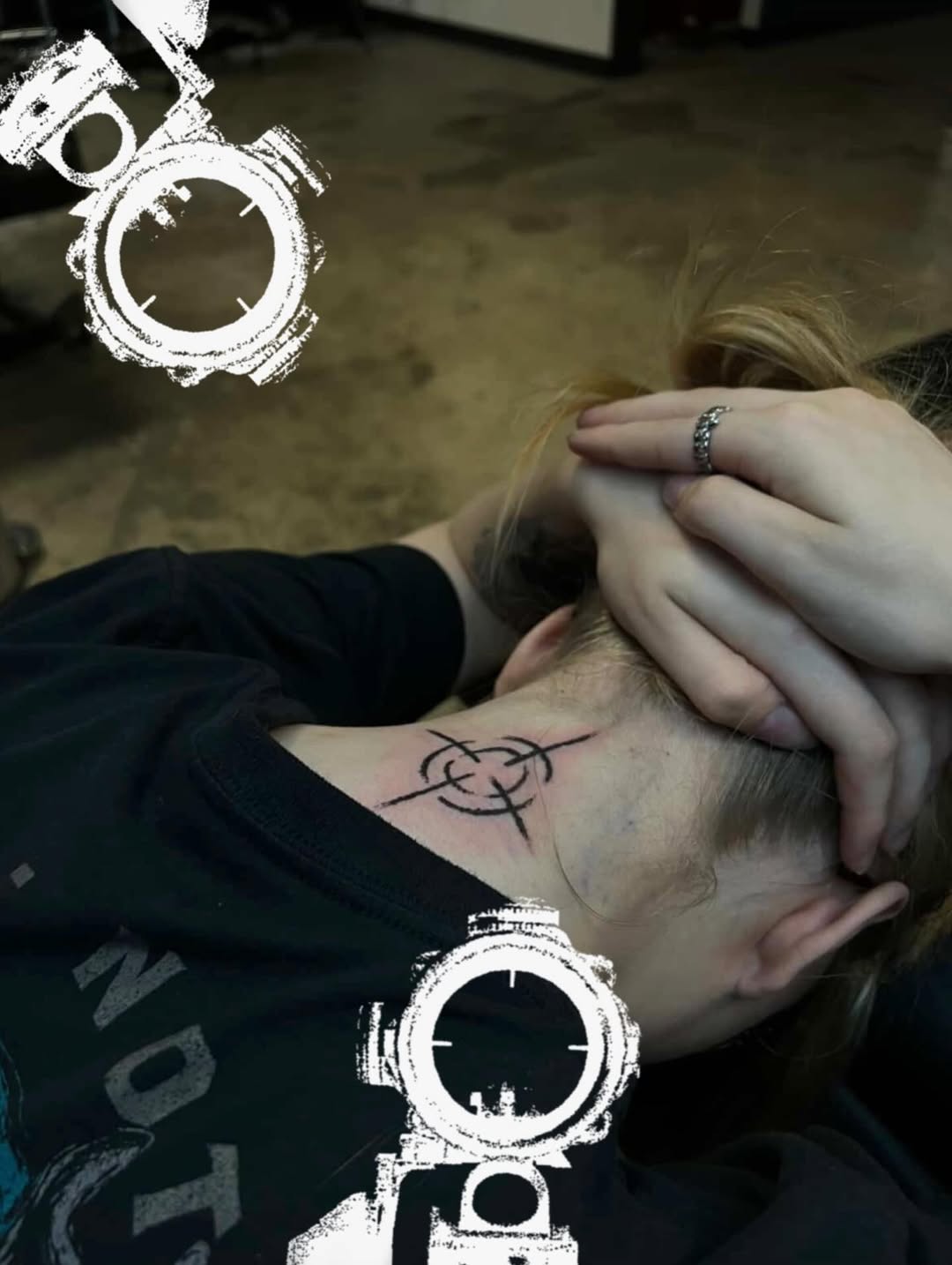 Tattoo by @permanentsticker — blackwork
