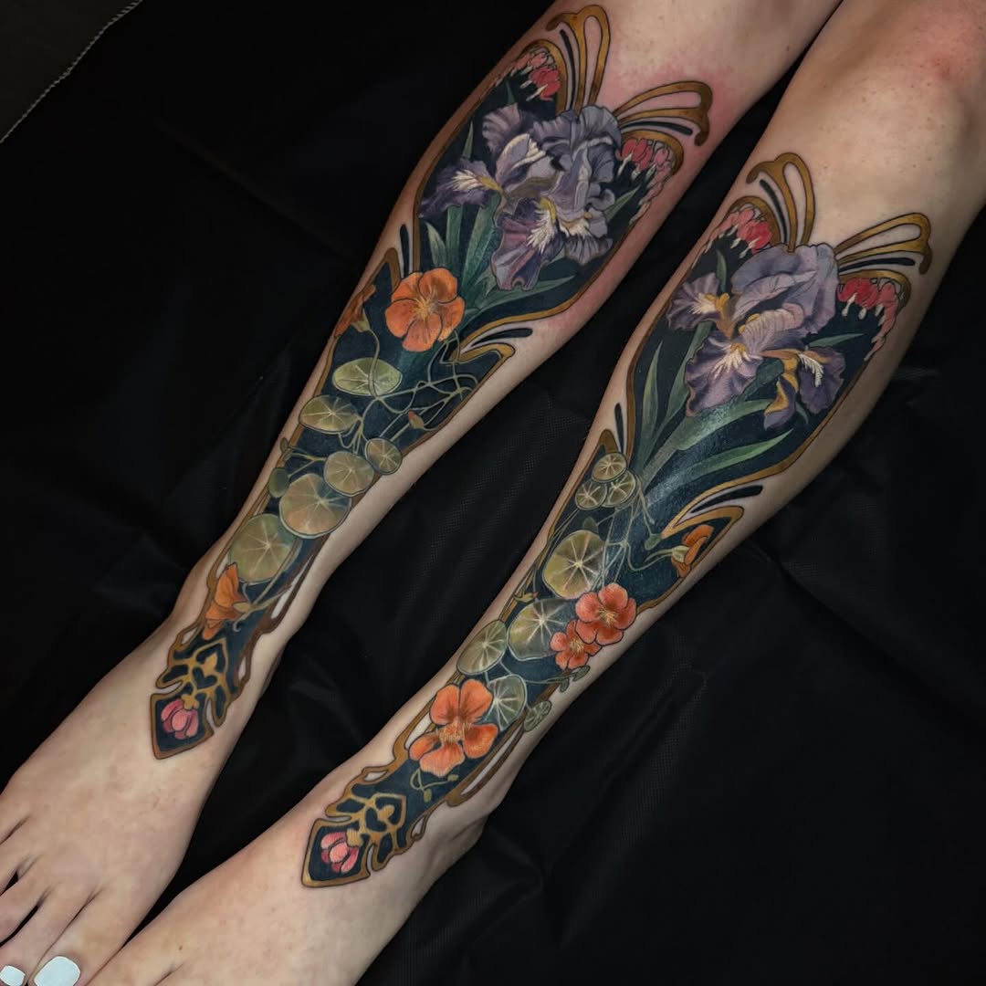 Tattoo by @pigeontattooing — realism, ornamental