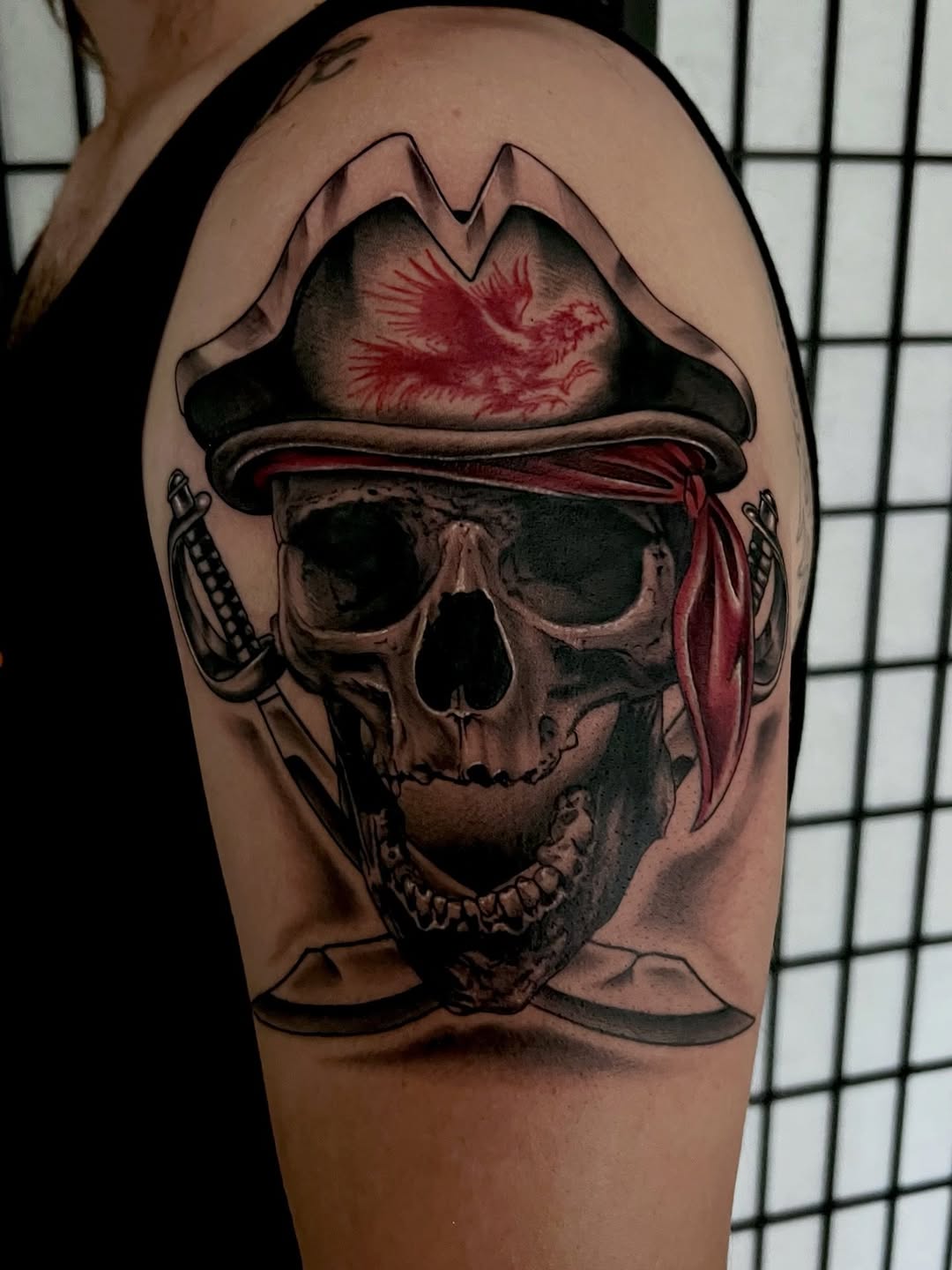 Tattoo by @nickbridwelltattoo — realism, black_and_grey