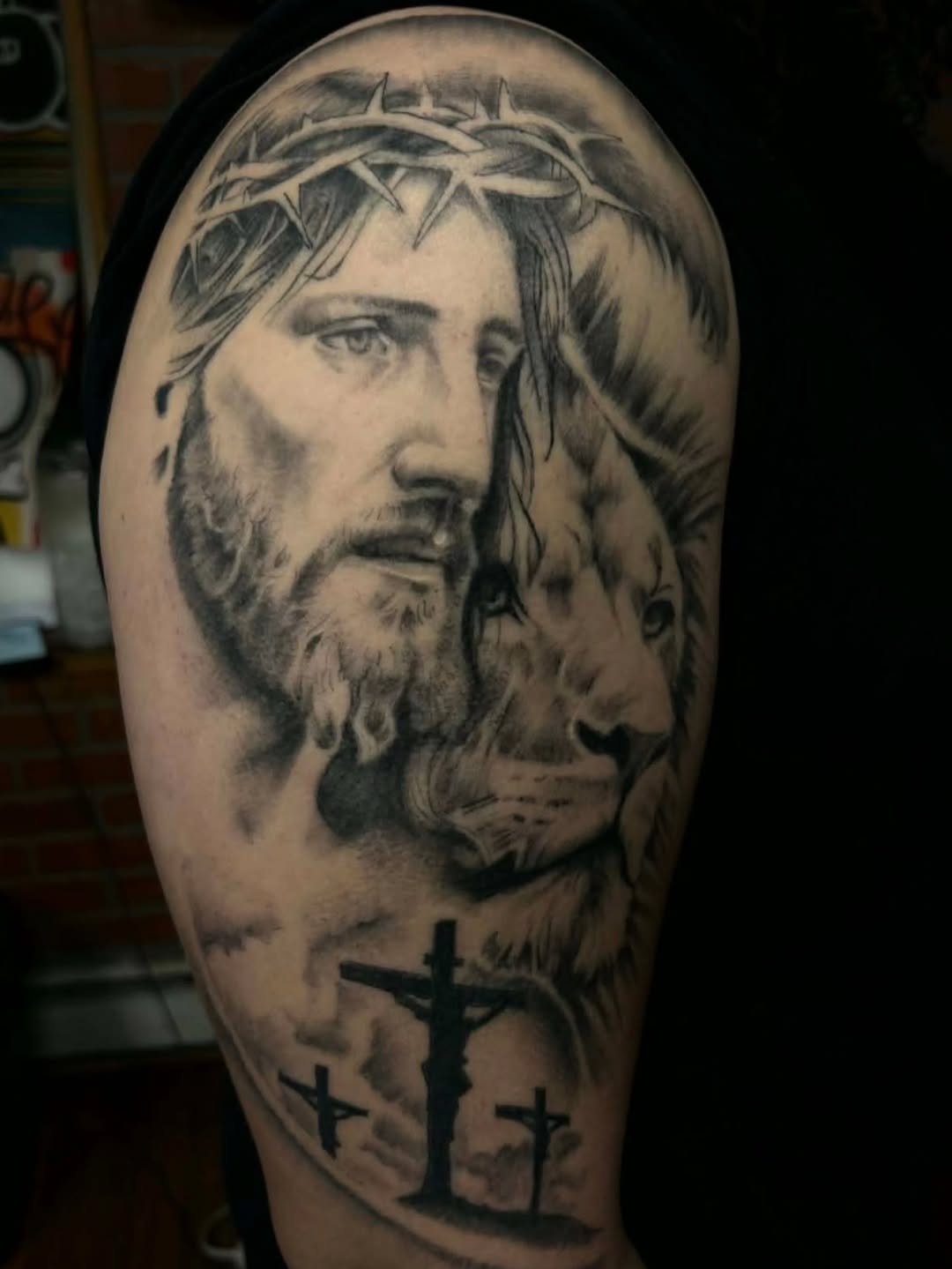 Tattoo by @tattoo_marvin23 — realism, black_and_grey