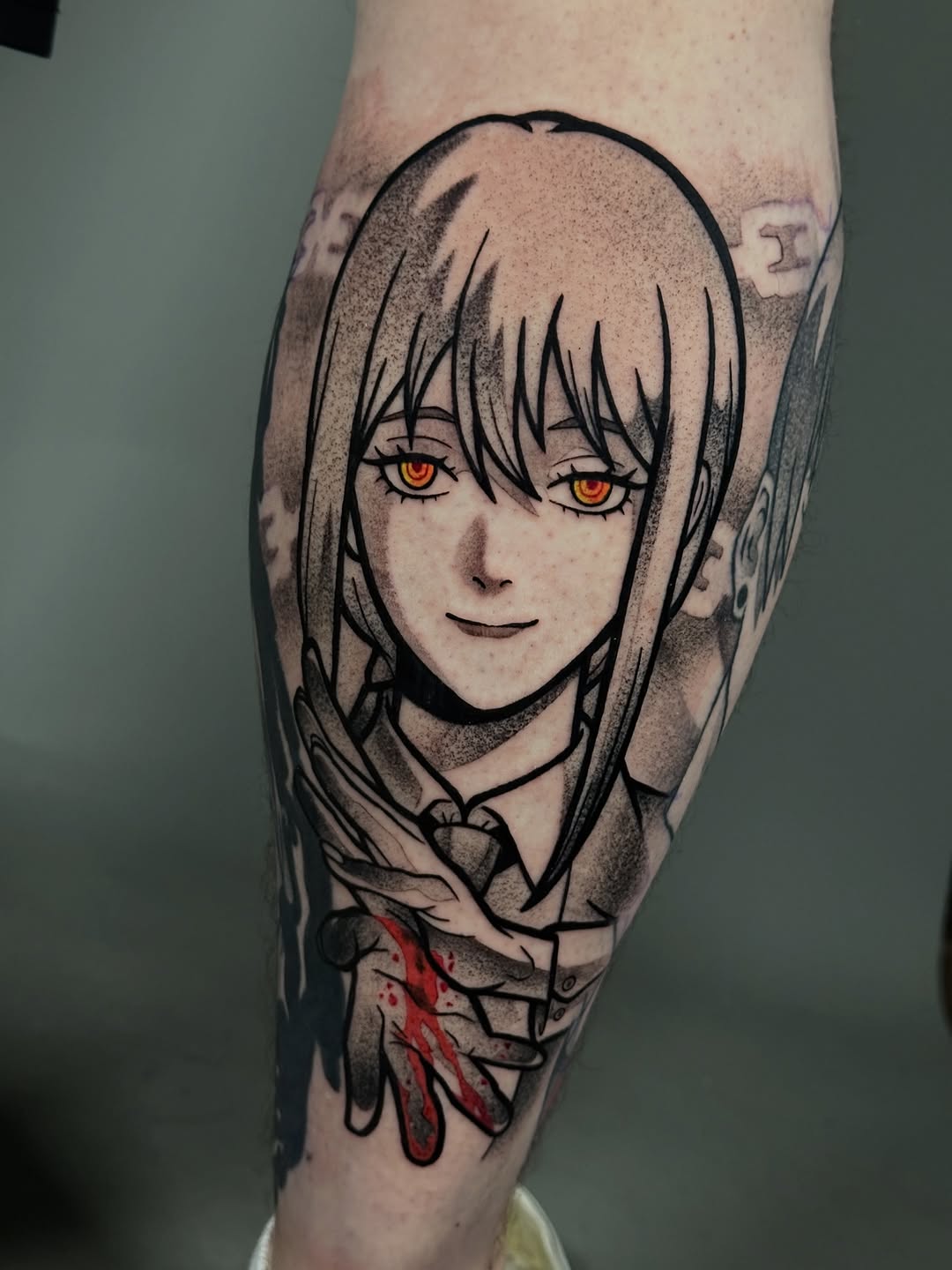 Tattoo by @dhughestattoos — anime