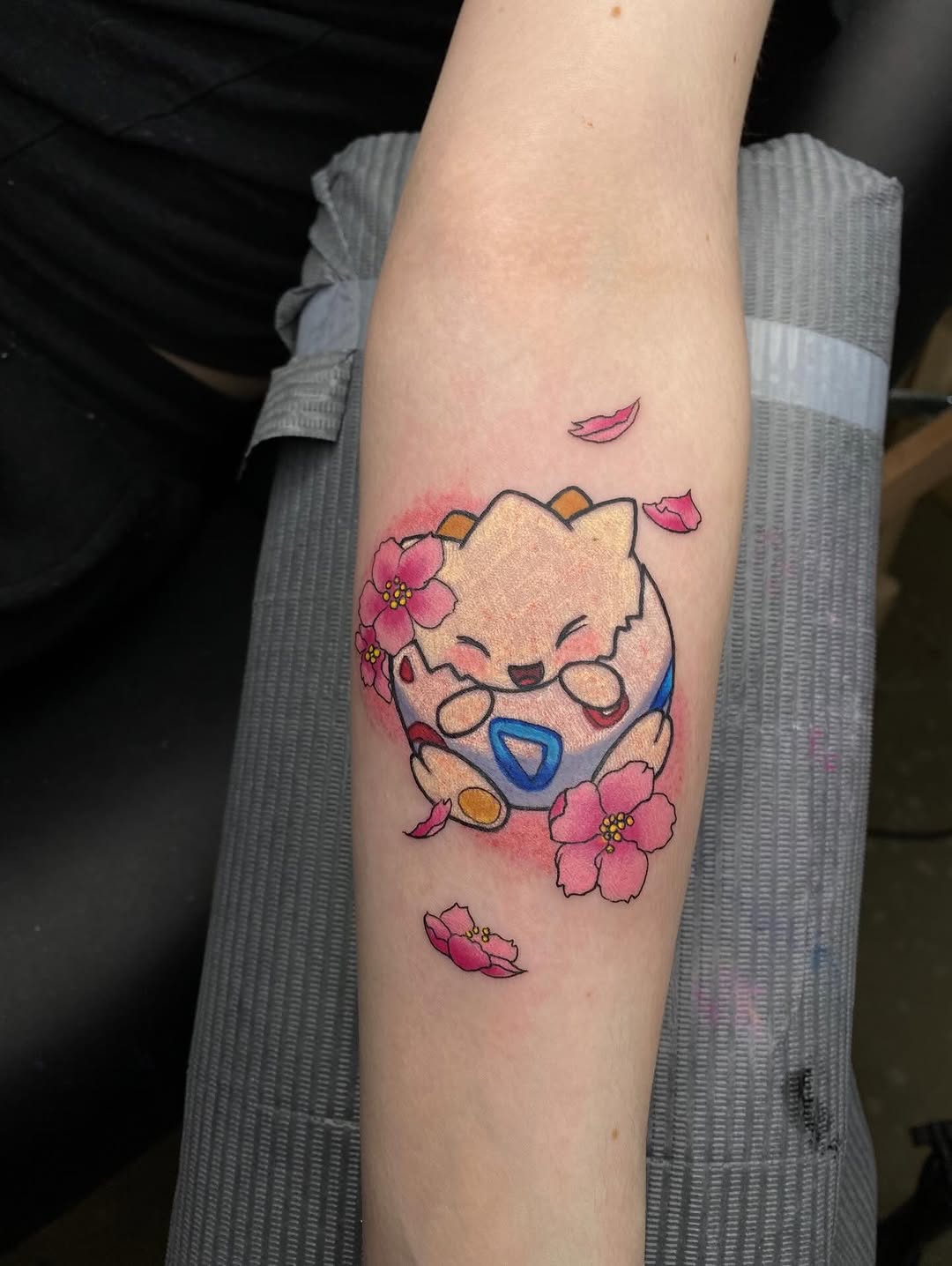 Tattoo by @kaitlin.tattoos — anime, illustrative
