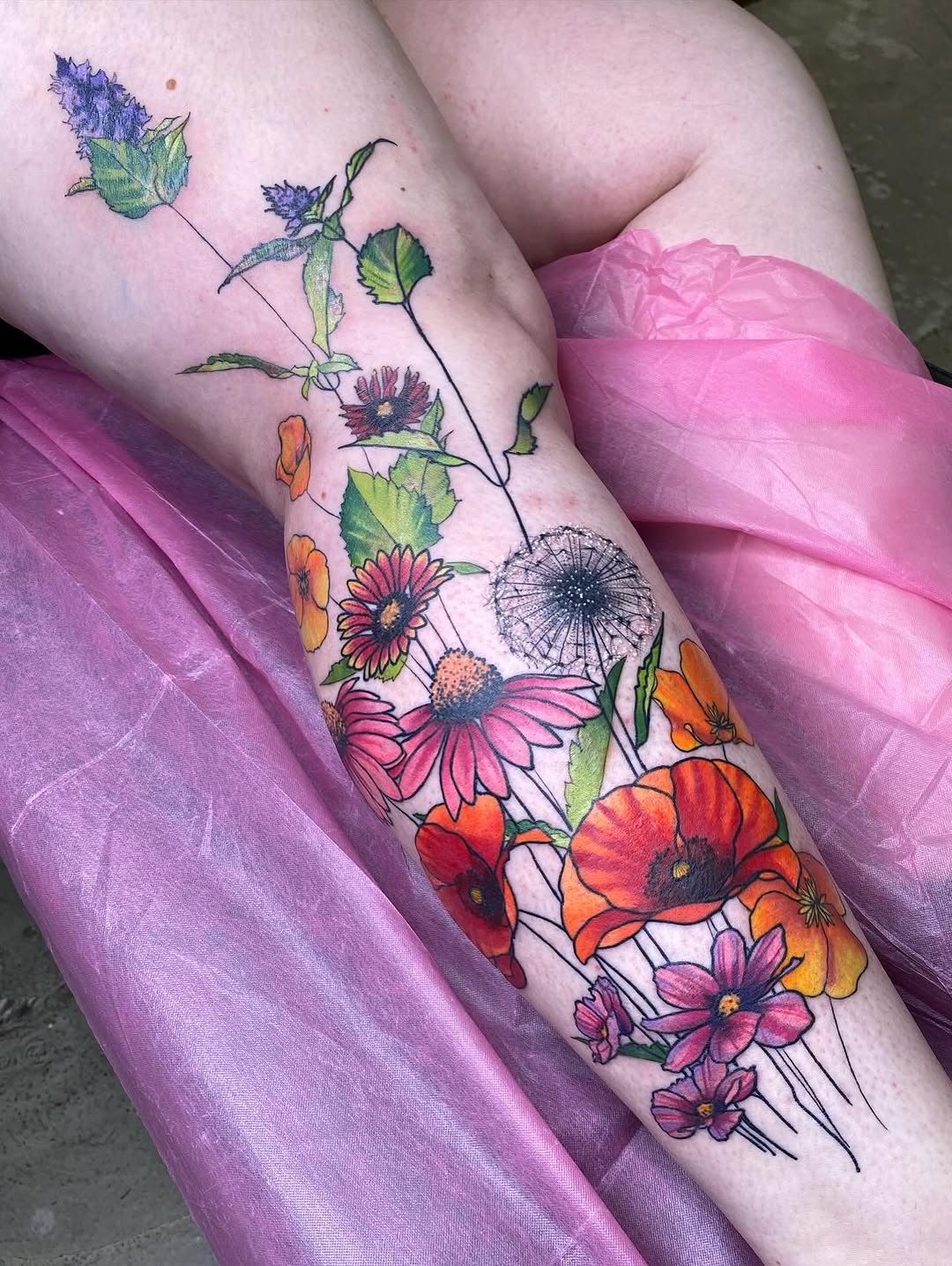 Tattoo by @kaitlin.tattoos — illustrative, watercolor