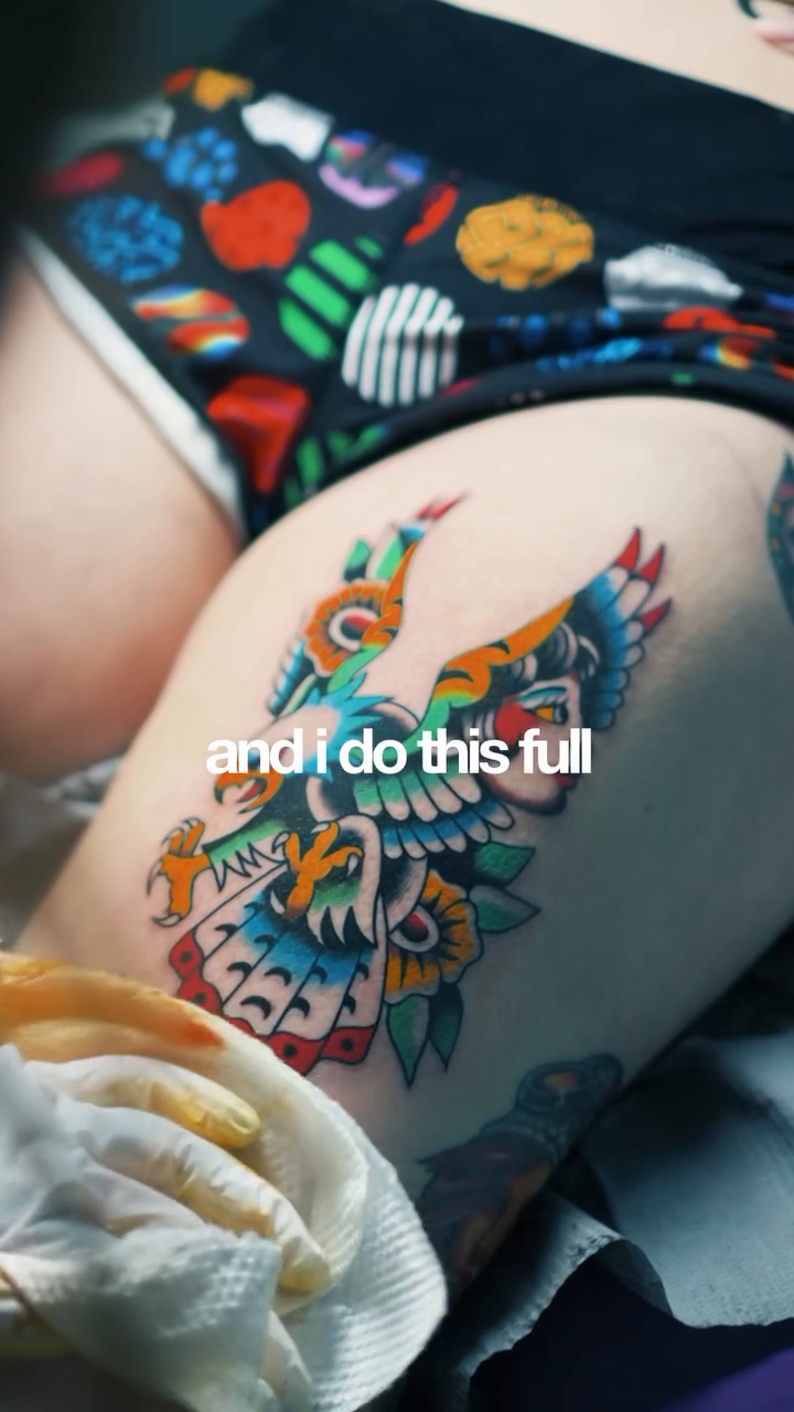 Tattoo by @sweettarttatts — american_traditional, neo_traditional