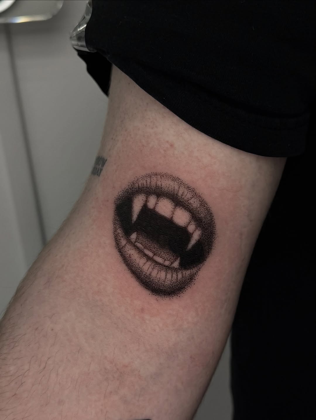 Tattoo by @sabinatattoos — dotwork, black_and_grey