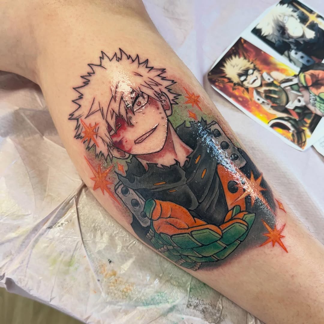 Tattoo by @sinful.tatts — anime
