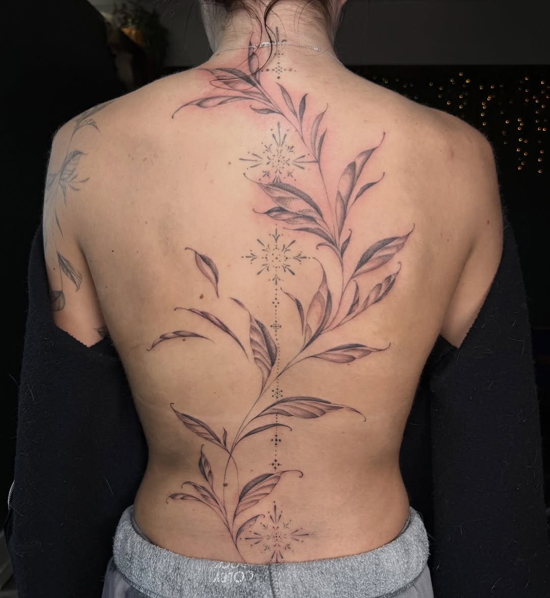 Tattoo by @black.swan.tattoos — fine_line, black_and_grey