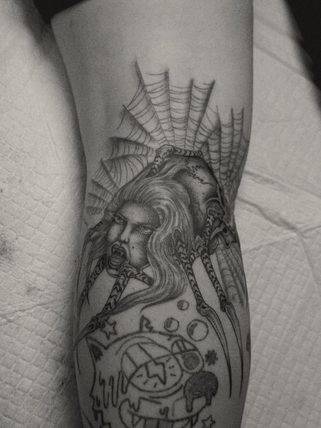 Tattoo by @mattytattsaz — dark_realism, blackwork