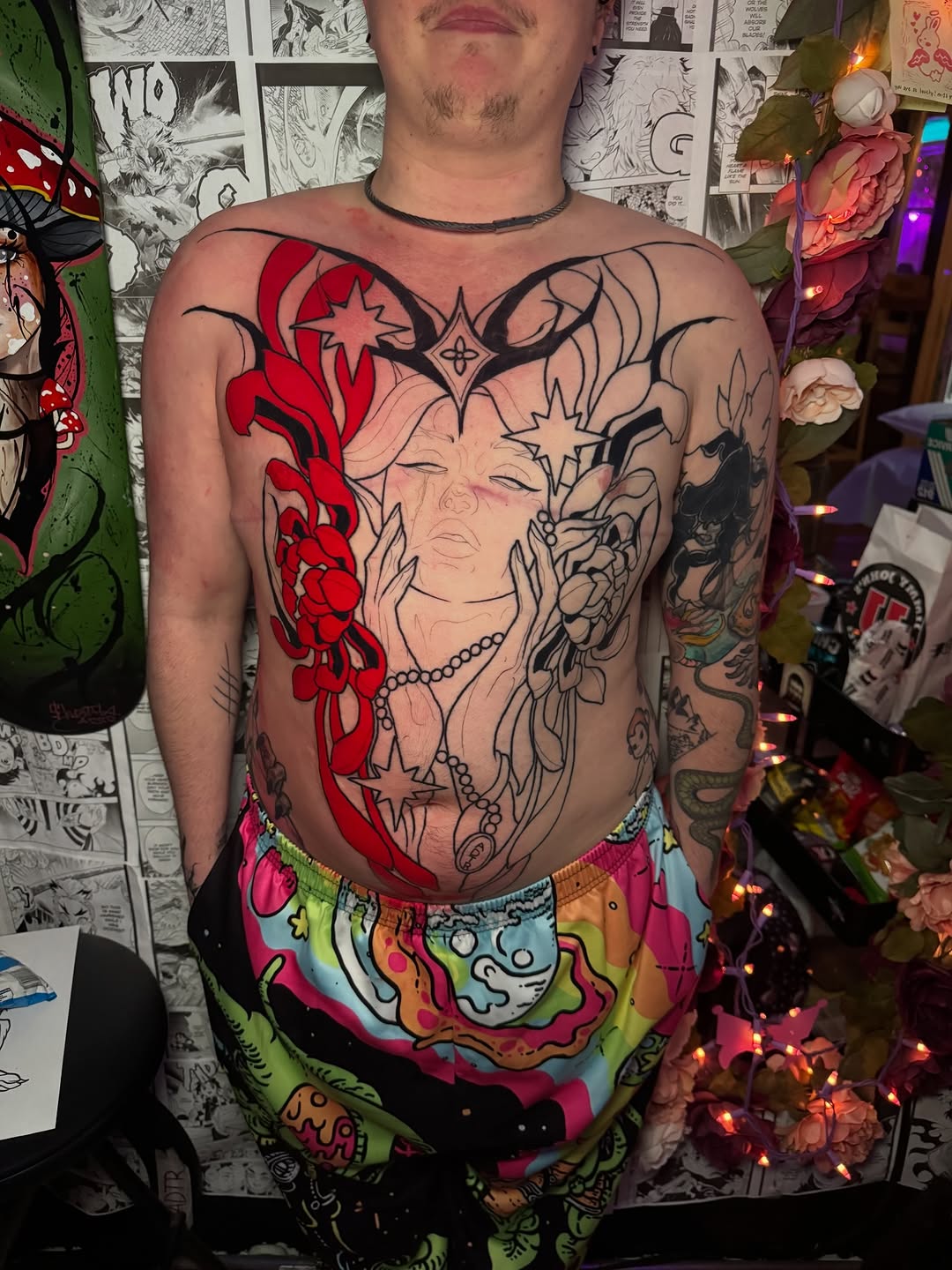 Tattoo by @shortyadtrtattoos — neo_traditional, blackwork