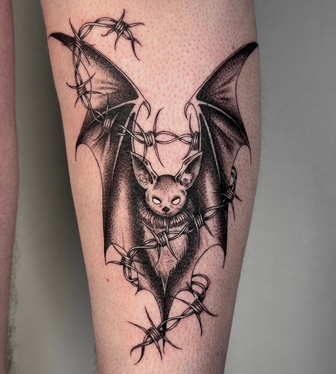 Tattoo by @chaotictattoo — illustrative, black_and_grey