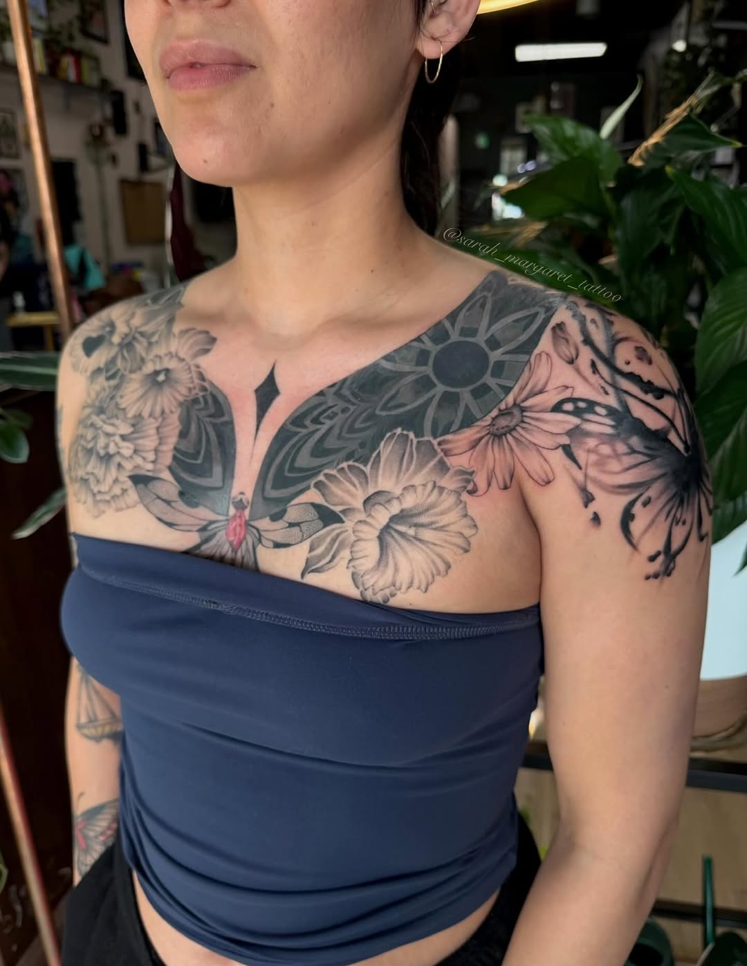 Tattoo by @sarah_margaret_tattoo — black_and_grey, illustrative